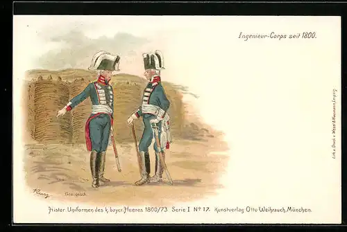 AK Soldaten des Ingenieur-Corps in Uniform