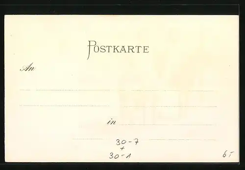 Lithographie Histor. Uniformen des k. bayer. Heeres 1800 /73, 2. Chev.-Regt. seit 1865