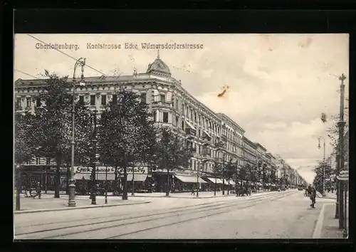 AK Berlin-Charlottenburg, Kantstrasse Ecke Wilmersdorferstrasse