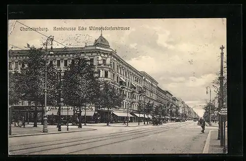 AK Berlin-Charlottenburg, Kantstrasse Ecke Wilmersdorferstrasse