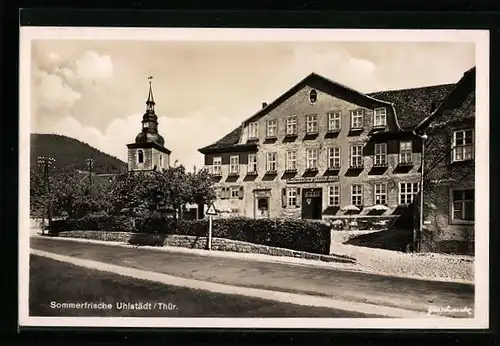 AK Uhlstädt i. Thür., Gasthaus Grüner Baum
