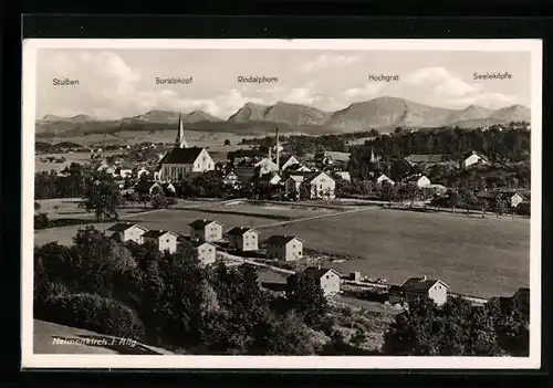 AK Heimenkirch i. Allg., Gesamtansicht mit Umland