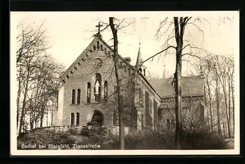 AK Bethel bei Bielefeld, Blick zur Zionskirche