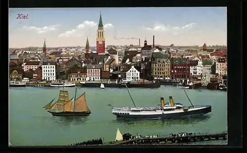 AK Kiel, Hafenpartie mit Schiffen