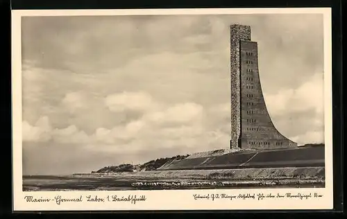 AK Laboe, Marine-Ehrenmal, Andenken der im Weltkrieg gefallenen Angehörigen der Marine