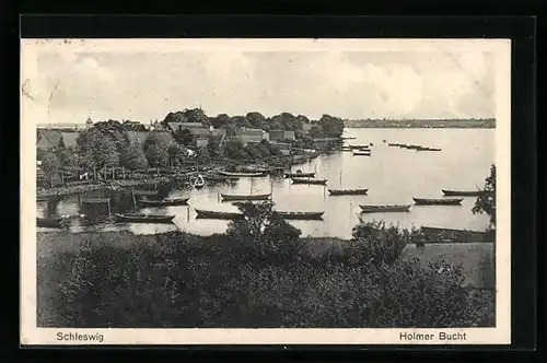 AK Schleswig, Holmer Bucht mit Booten