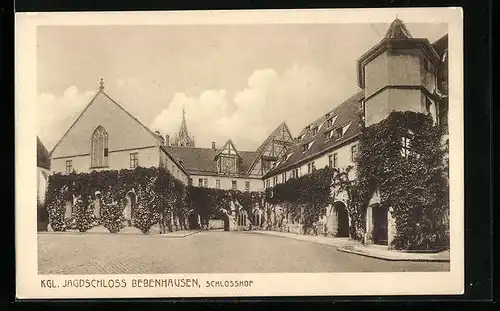 AK Bebenhausen, Kgl. Jagdschloss, Schlosshof