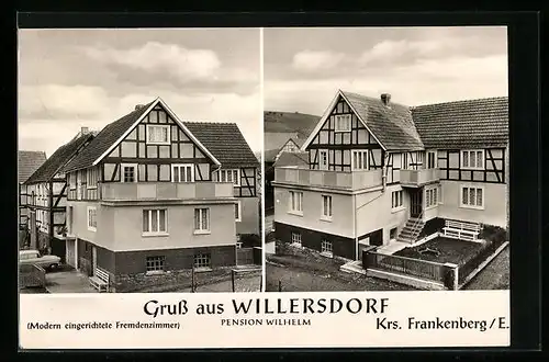 AK Willersdorf, Pension Wilhelm, Aussenansicht