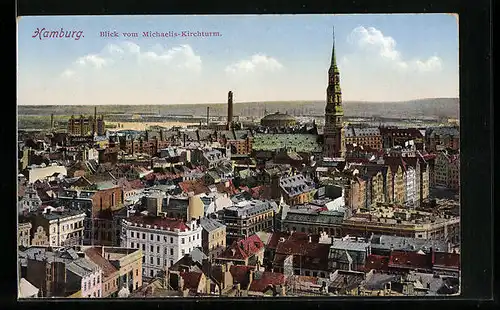 AK Hamburg-Neustadt, Blick vom Michaelis-Kirchturm