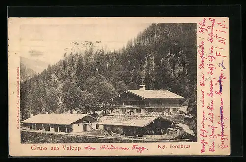 AK Valepp, Gruss mit dem Kgl. Forsthaus