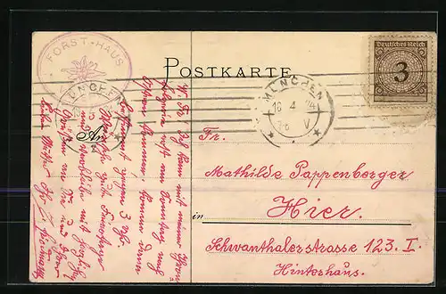 AK Valepp, Gruss mit dem Kgl. Forsthaus