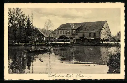 AK Wandern b. Zielenzig, Gasthaus zur Mühle von A. Fuhrmann