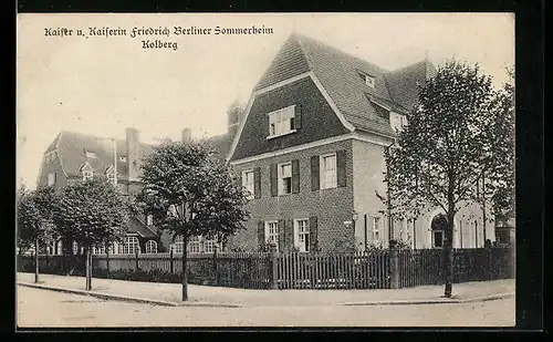 AK Kolberg, Kaiser und Kaiserin Friedrich Berliner Sommerheim