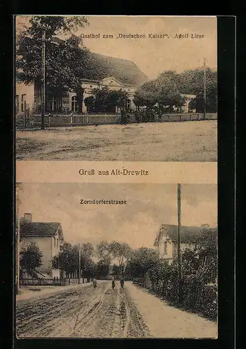 AK Alt-Drewitz, Gasthof zum Deutschen Kaiser, Zorndorferstrasse