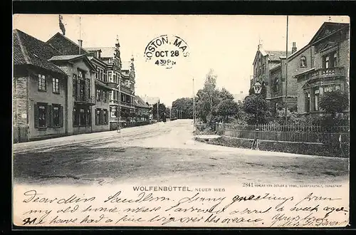 AK Wolfenbüttel, Strassenpartie Neuer Weg