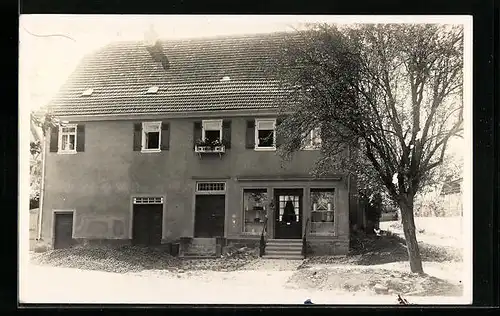 Foto-AK Steinenberg, Haus mit Geschäft