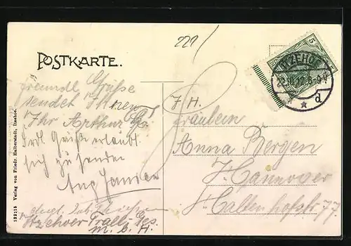 AK Itzehoe, Etablissement Freudenthal mit Terrasse