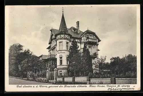 AK Bad Sooden a. d. Werra, Hotel Haus Keune