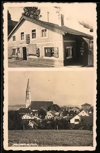 Foto-AK Velden /Vils, Handlung Jakob Dobmeier, Ortsansicht