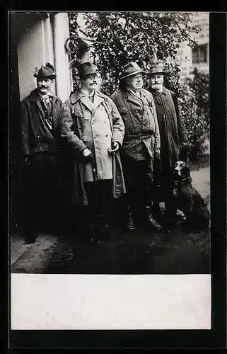 AK Thurnau, Prinz Alfons mit Jagdgesellen und Hund