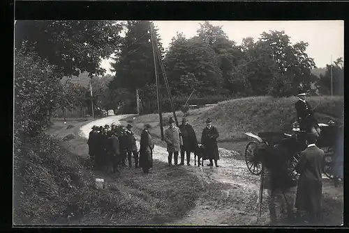 AK Thurnau, Prinz Alfons und Jäger lassen sich fotografieren