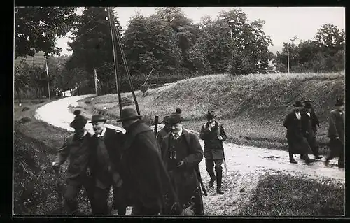 AK Thurnau, Prinz Alfons und Jäger auf dem Weg ins Jagdgebiet