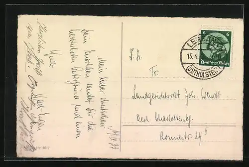 AK Osterküken mit Ostereiern, Fröhliche Ostern