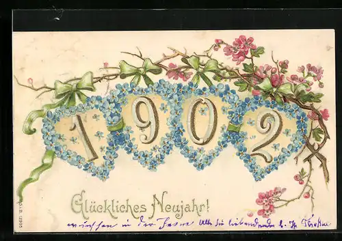 Künstler-AK Glückliches Neujahr 1902