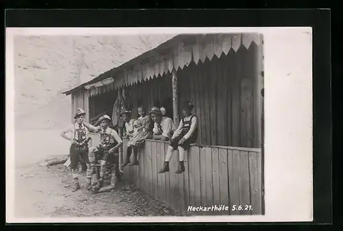 AK Dauchingen / Neckartäle, Knaben in Tracht