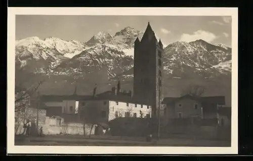 AK Aosta, Clocher de Saint-Ours, Mont Emilius