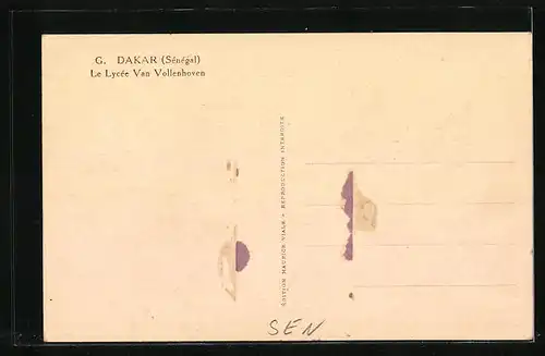 AK Dakar, Le Lycée Van Vollenhoven