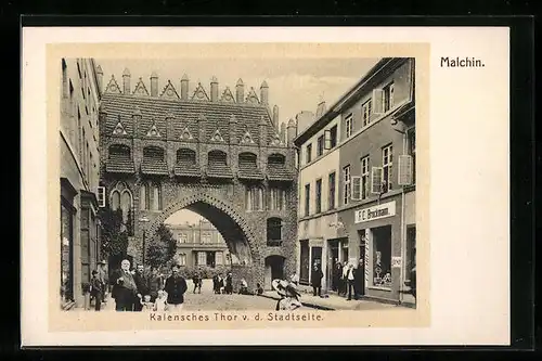 AK Malchin, Kalensches Thor vor der Stadtseite