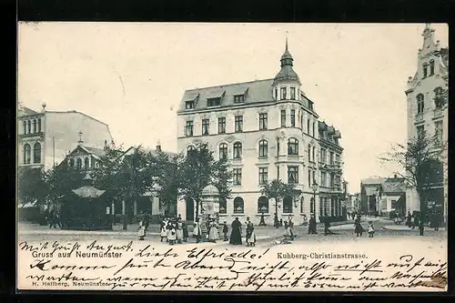 AK Neumünster-Kuhberg, Ecke Christianstrasse