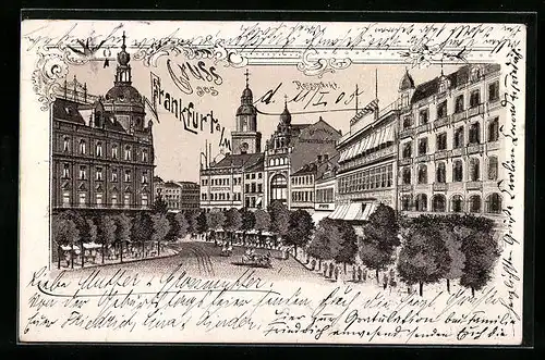 Lithographie Frankfurt a. Main, Rossmarkt