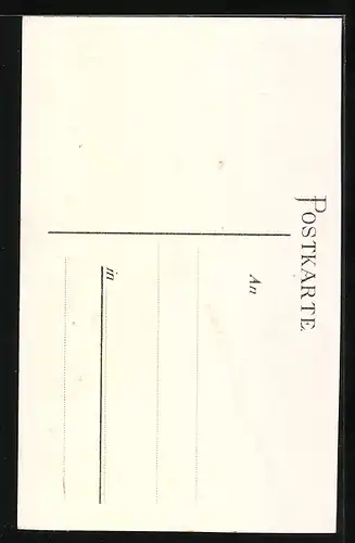 Künstler-AK Landsberg a. Lech, Hauptportal der Pfarrkirche