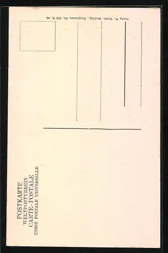 Künstler-AK Burghausen a. S., Ortsansicht, Wappen, Gnadenbild der Pfarrkirche