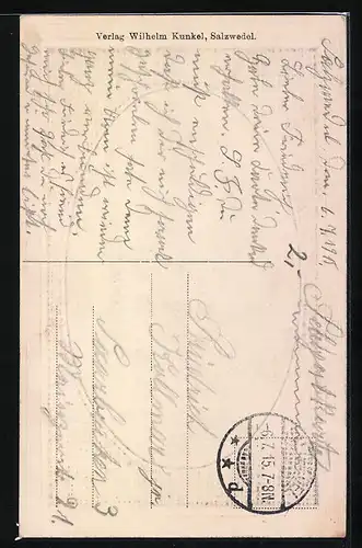 AK Salzwedel, Strassenpartie mit Steintor