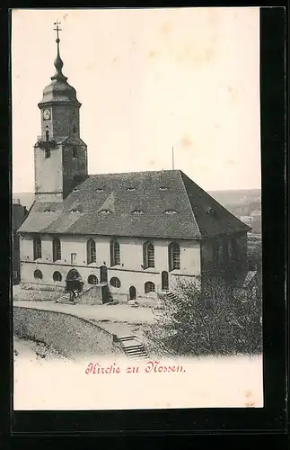 AK Nossen, Kirche, von oben gesehen