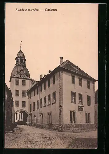 AK Kirchheimbolanden, Stadthaus mit Strasse