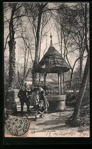 AK Cognac, Fontaine du Jardin de l`Hotel de Ville