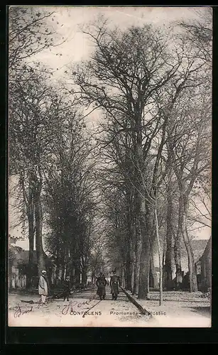 AK Confolens, Promenade de Blossac