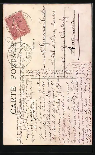 AK Confolens, Promenade de Blossac