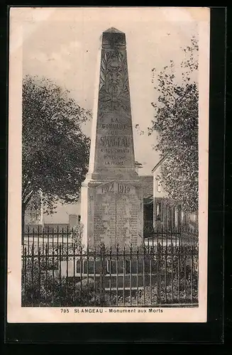 AK St-Angeau, Monument aux Morts