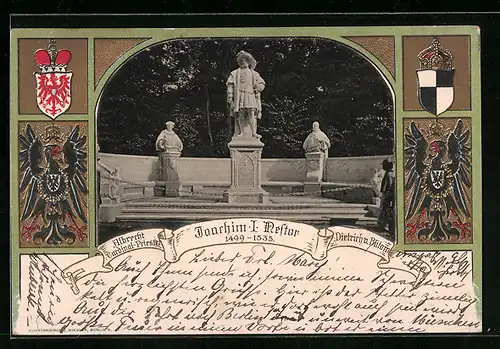 Präge-AK Albrecht Cardinal-Priester, Deitrich v. Bülow, Joachim I. Nestor 1499-1535