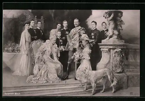 AK Kasierin Wilhelm II. und Auguste Victoria von Preussen