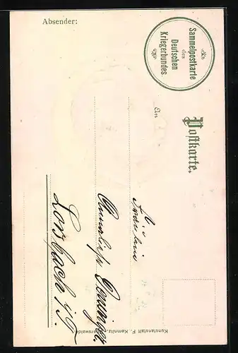 Präge-AK geprägtes Porträt von Kaiser Wilhelm II.