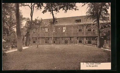 AK Bruges, Hotel-Pension St-Christophe, 78, Rue Neuve de Gand, The large Chalet in the garden