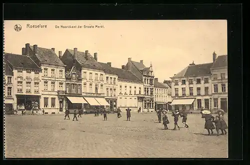 AK Roeselare, De Noordkant der Groote Markt
