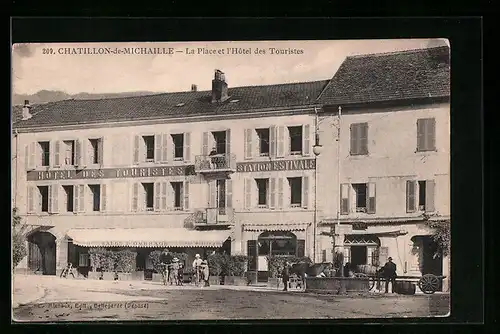 AK Chatillon-de-Michaille, La Place et l`Hotel des Touristes