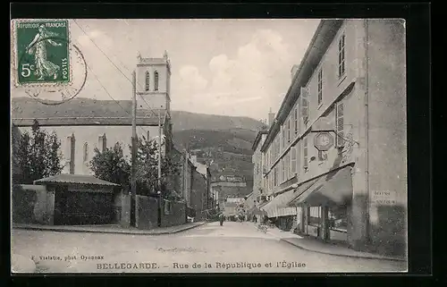 AK Bellegarde, Rue de la République et l`Eglise